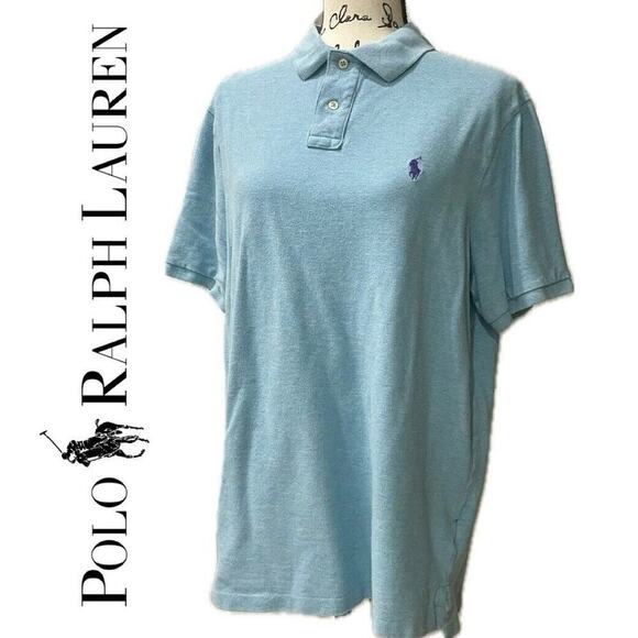 Polo Ralph Lauren Other - POLO RALPH LAUREN POLO SHIRT 100% COTTON SIZE LARGE LIGHT BLUE CLASSIX FIT